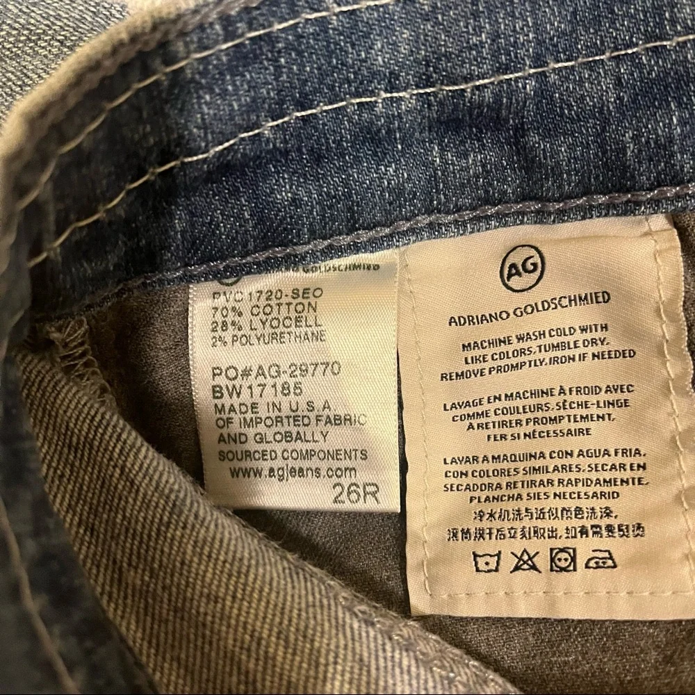 AG Adriano Goldschmied Nolan Ankle Relaxed Slim Ankle Jeans 26R